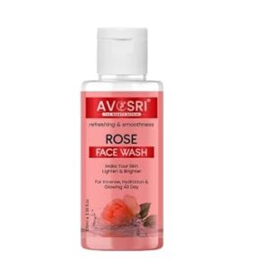 AVOSRI Skin Naturals Brightening Face Wash – Revitalize & Protect for All Skin Types – 100ml (Rose)
